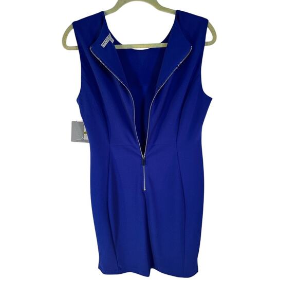Marc New York Andrew Marc Royal Blue Sheath Dress Size 18 Petite (Tag Reads 14) - Picture 6 of 8